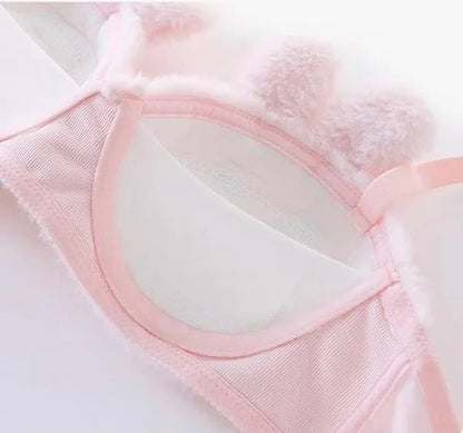 New High Quality Cute Anime Soft Plush Design bra underwear Japanese cartoon rabbit underwear Bra & Panty Set 582