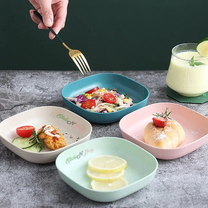 10Pcs Multi-function Spit Bone Dish Household Food Grade Plastic Spit Bone Dish Round