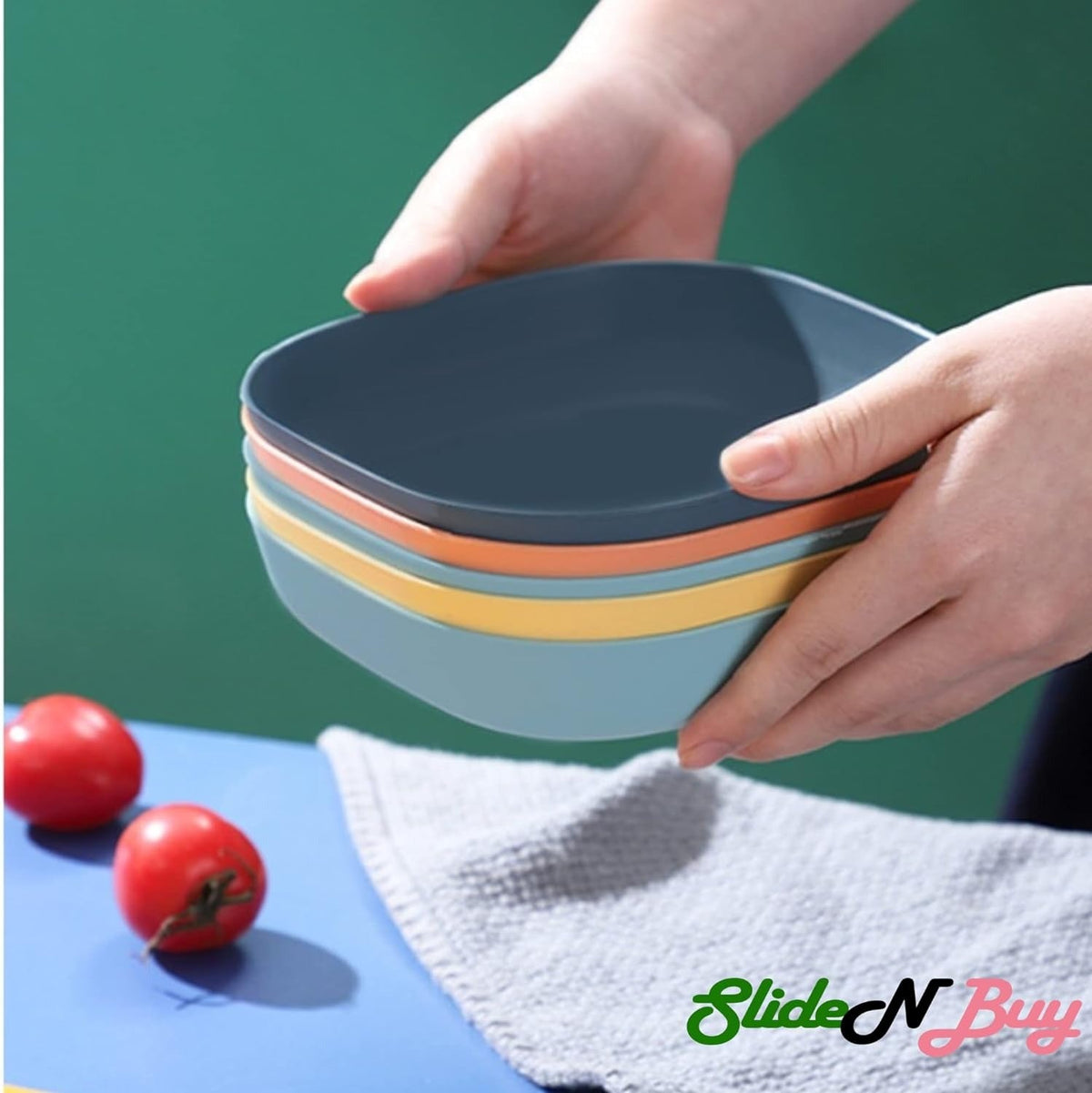 10Pcs Multi-function Spit Bone Dish Household Food Grade Plastic Spit Bone Dish Round