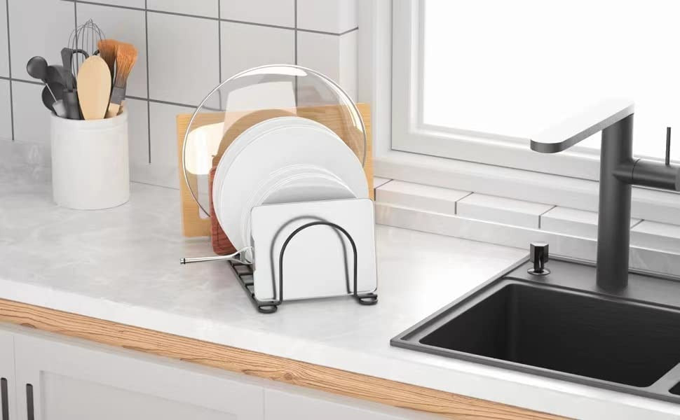 304 Stainless Steel 6-Port Kitchen Sink Organizer Drainer Stand