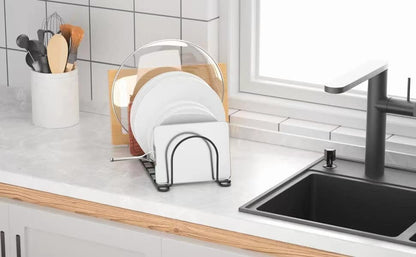 304 Stainless Steel 6-Port Kitchen Sink Organizer Drainer Stand