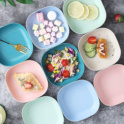 10Pcs Multi-function Spit Bone Dish Household Food Grade Plastic Spit Bone Dish Round